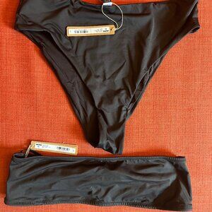 Brand-New Never Worn SKIMS High Waisted Bandeau Two-Piece Bikini